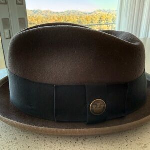 Goorin Bros Black and Brown Fedora